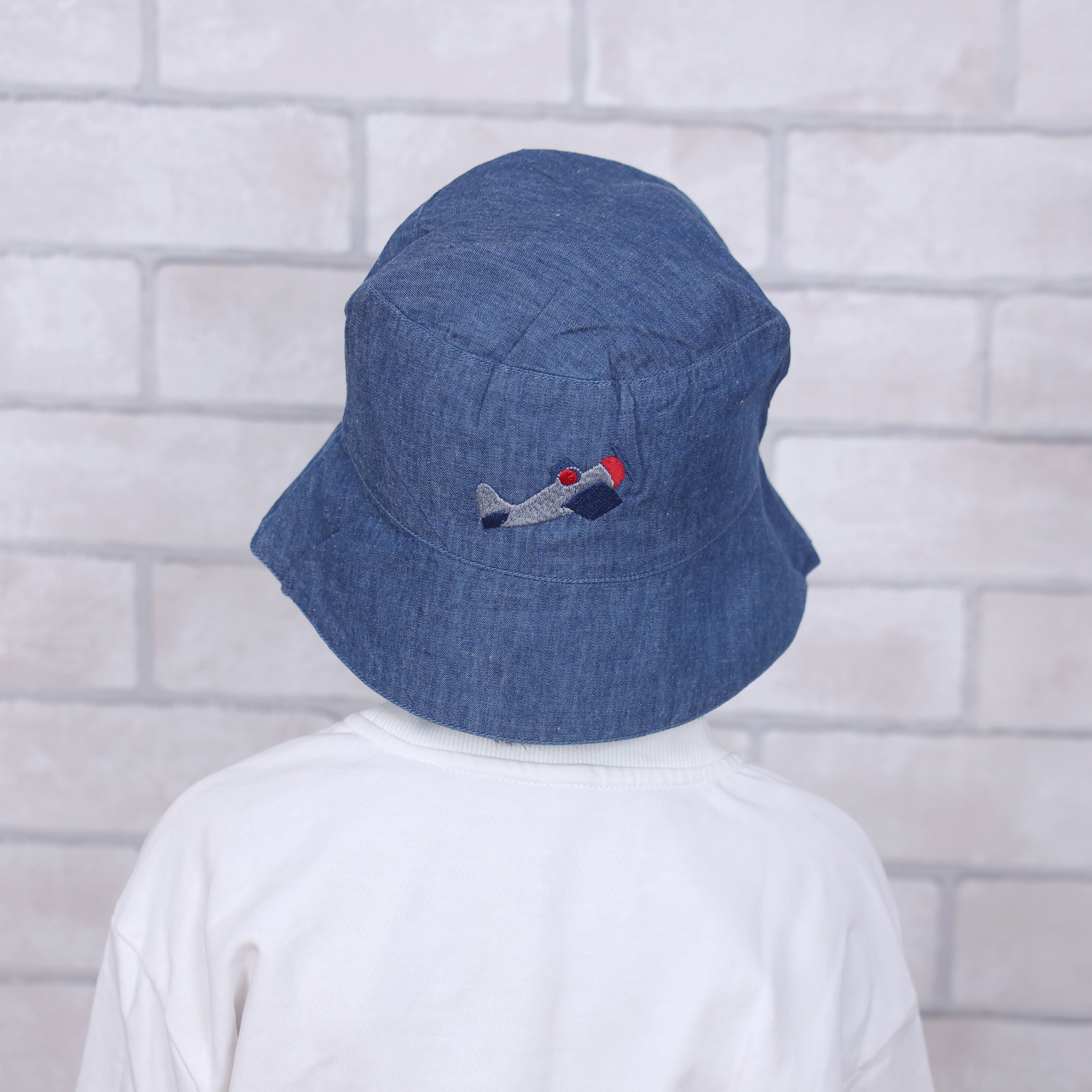 Fly Away With Me Dark Denim Bucket Hat