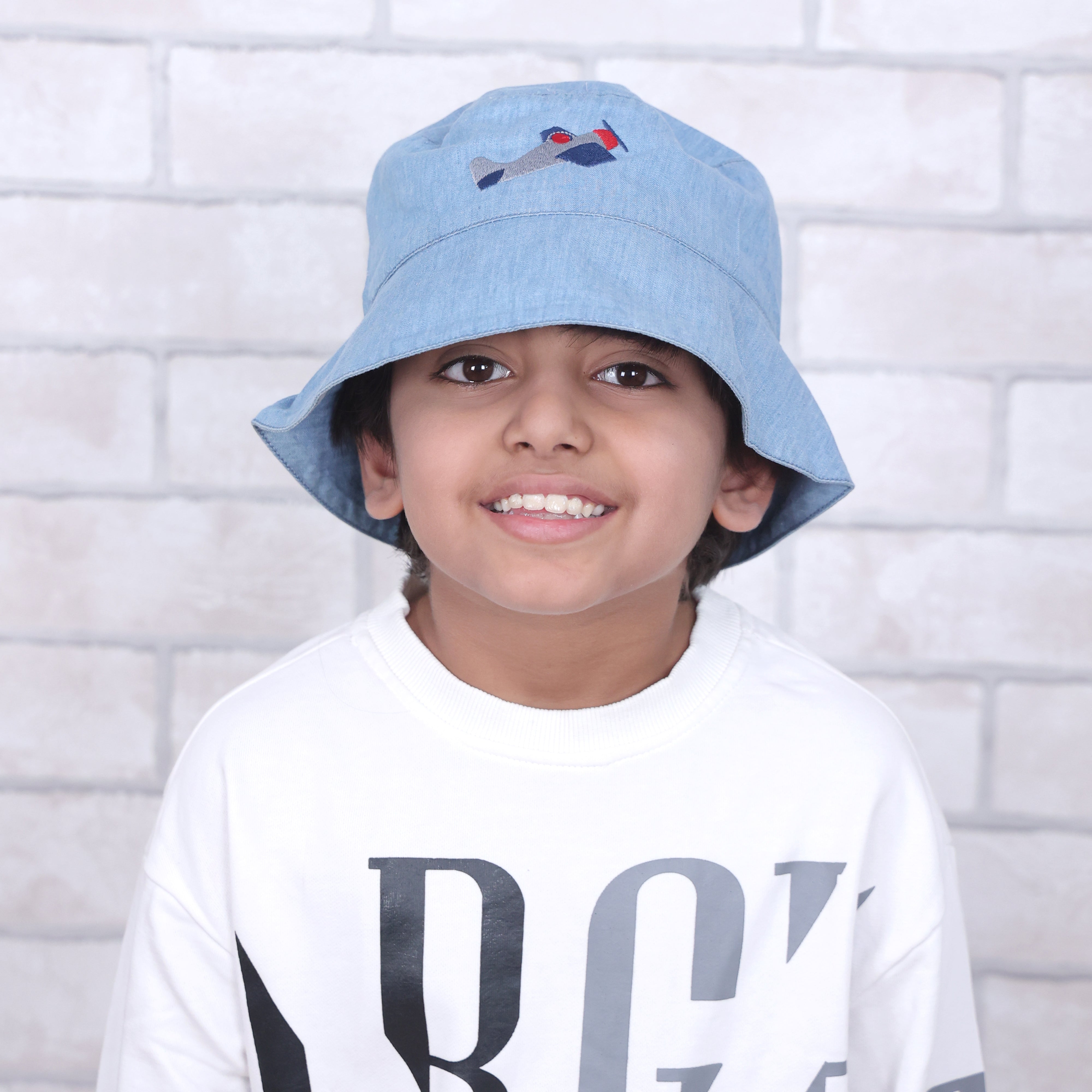 Fly Away With Me Light Denim Bucket Hat