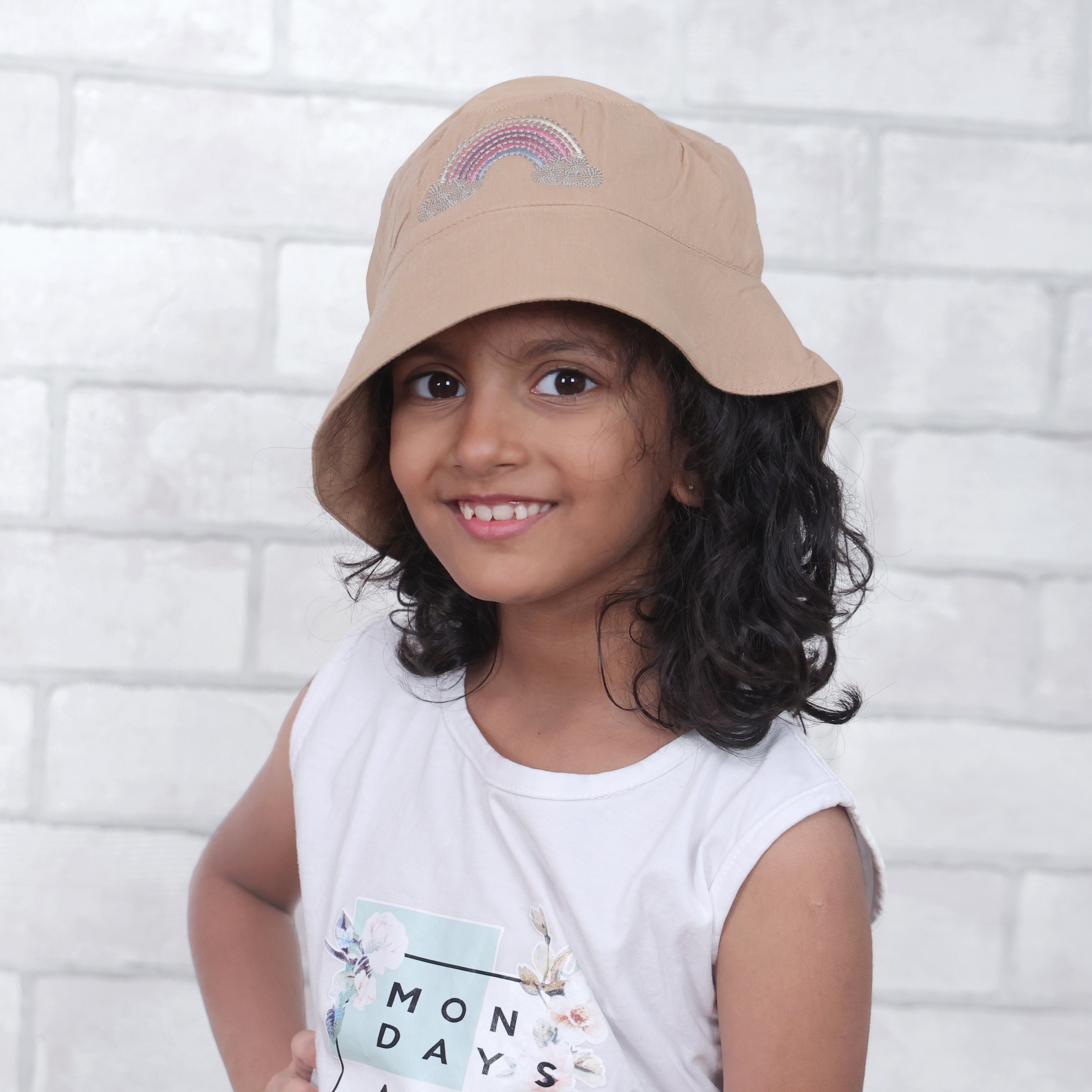 Dream A Little Dream Brown Cotton Bucket Hat