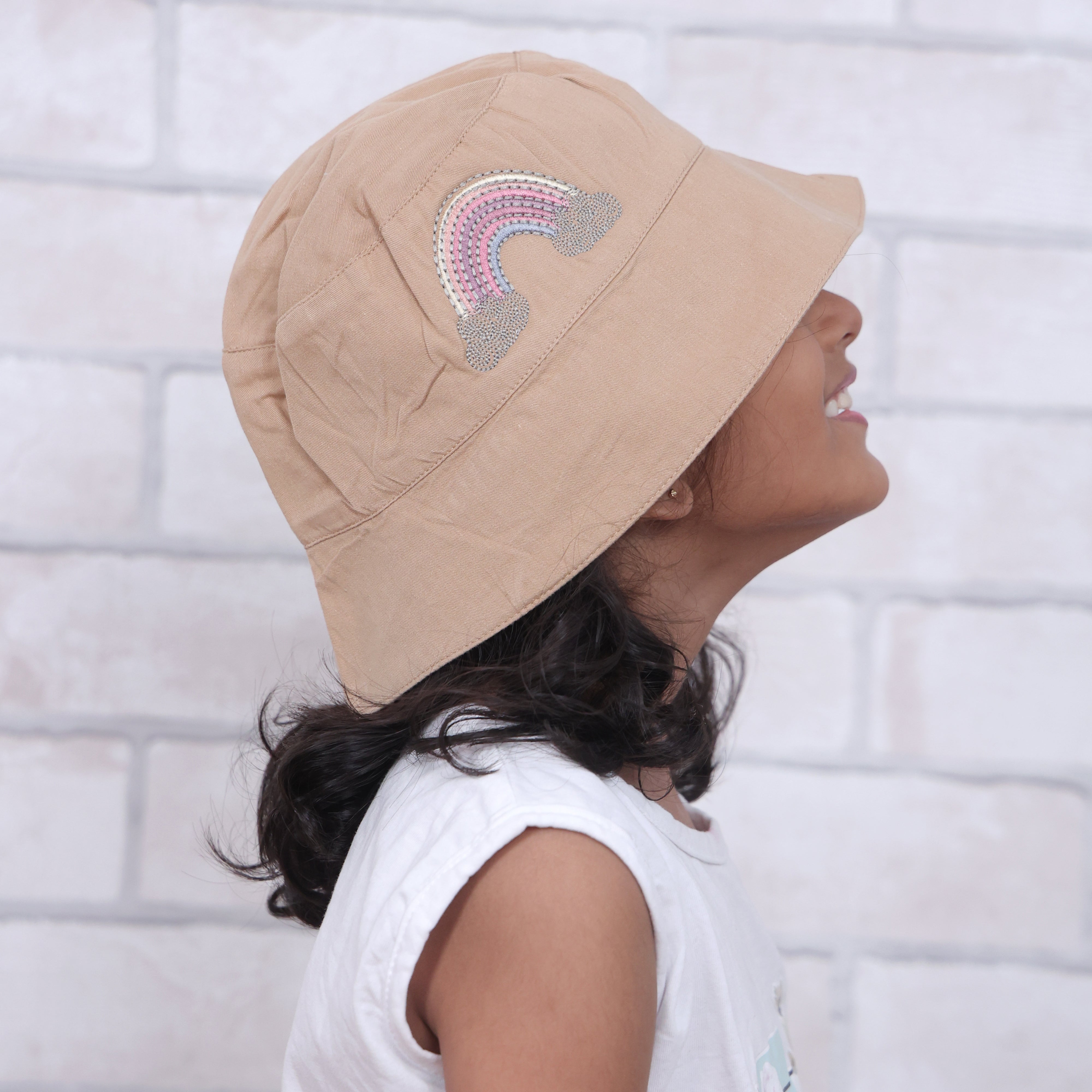 Dream A Little Dream Brown Cotton Bucket Hat