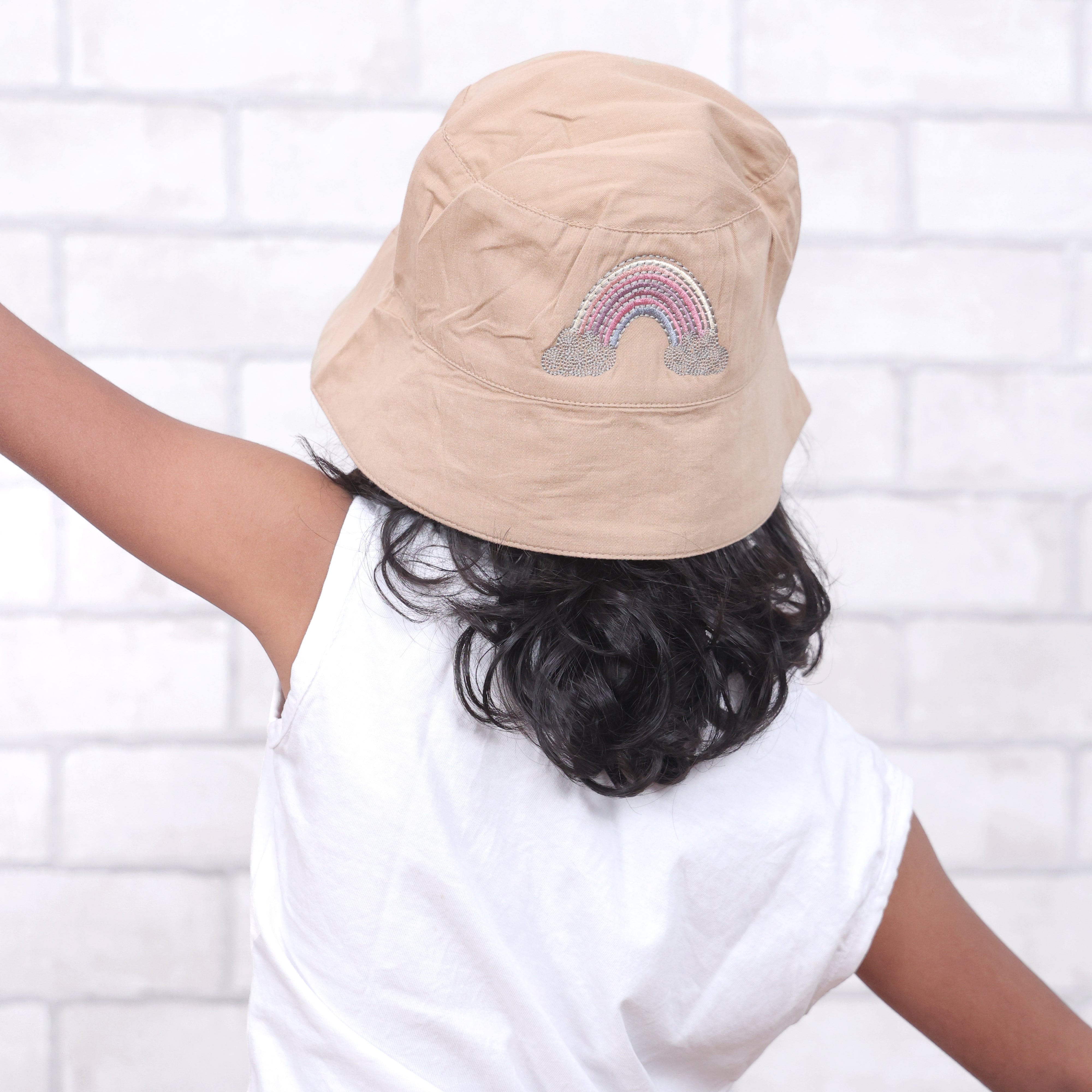 Dream A Little Dream Brown Cotton Bucket Hat