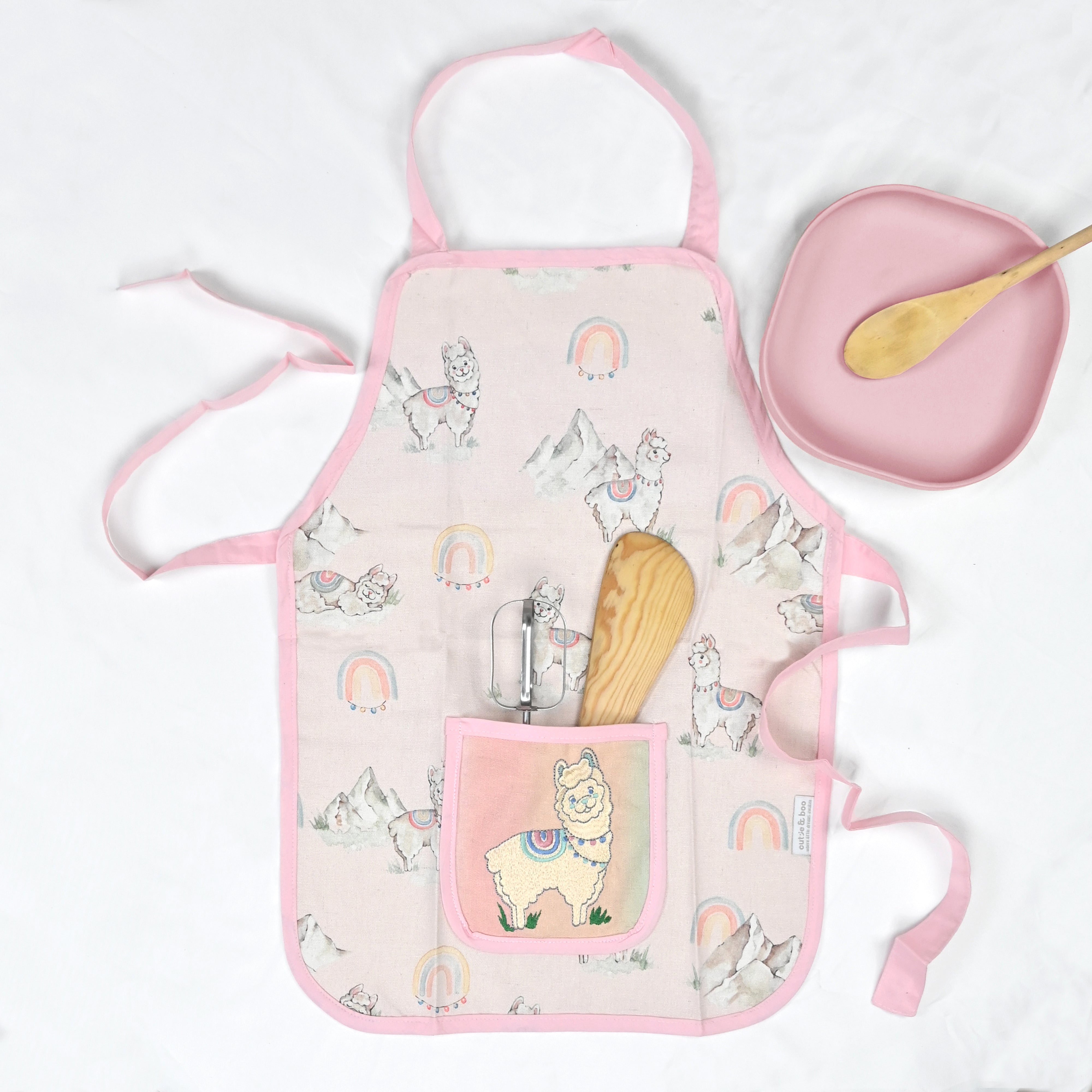 Ooh La Llama Apron - Little Chef Trio Set