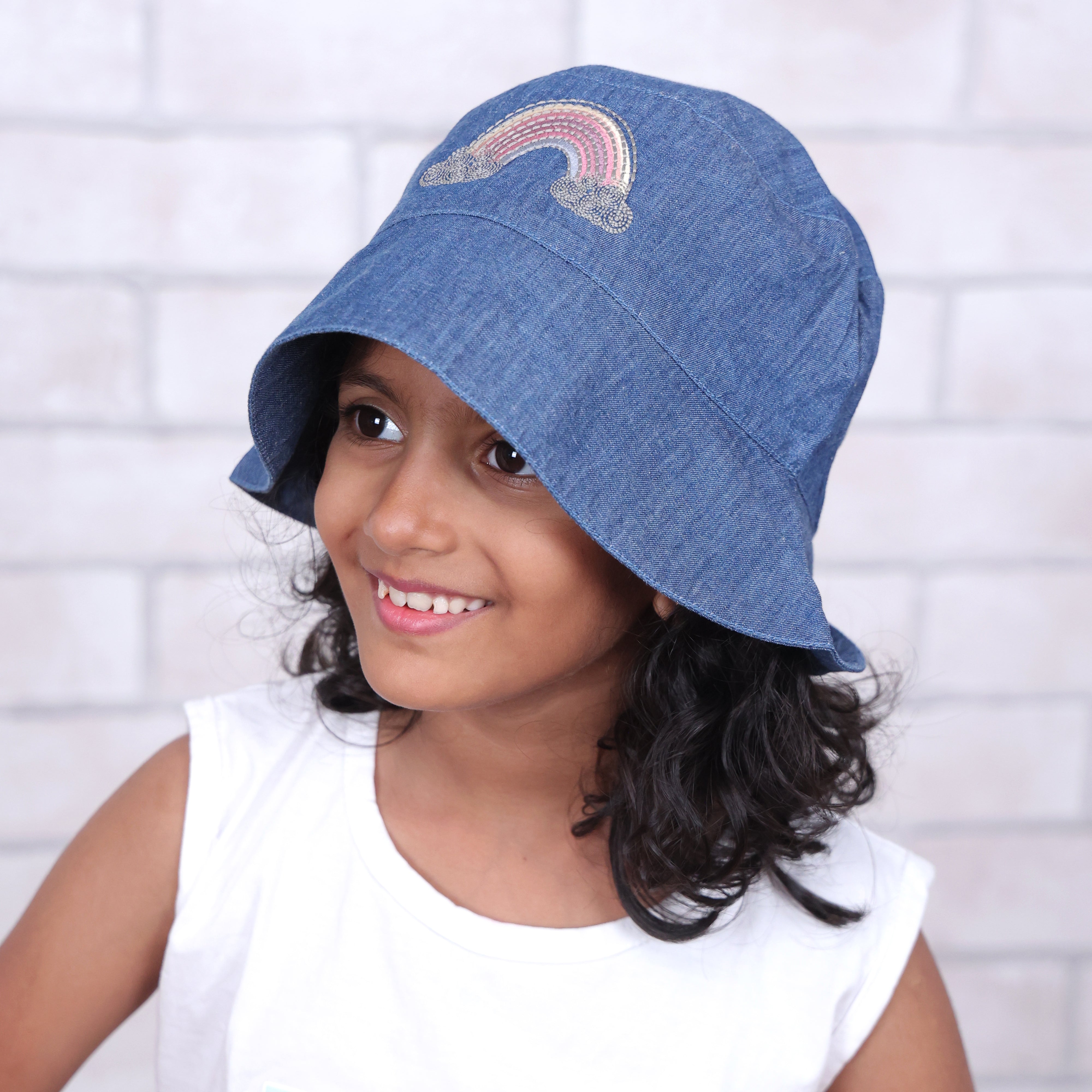 Dream A Little Dream Dark Denim Bucket Hat