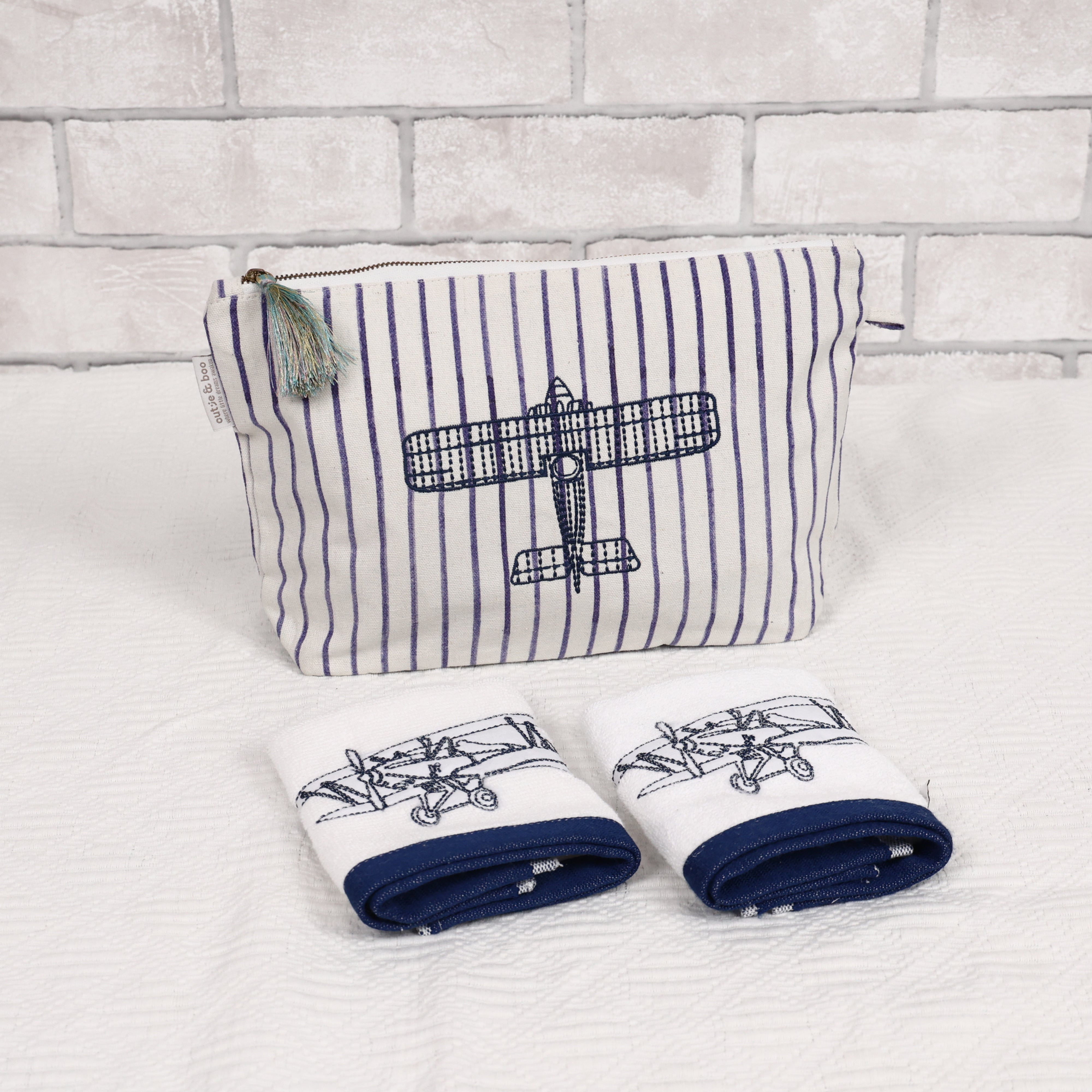 Fly Away With Me - Pouch & Face Towels Bundle