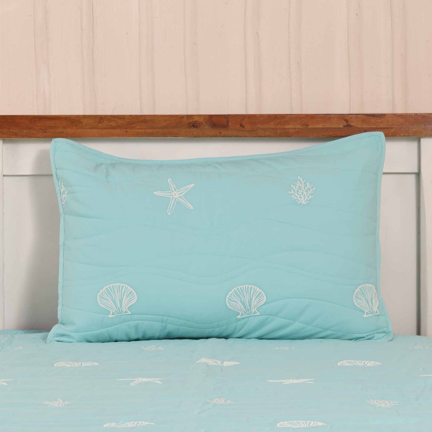 Maritime Magic Quilted Pillow Cover