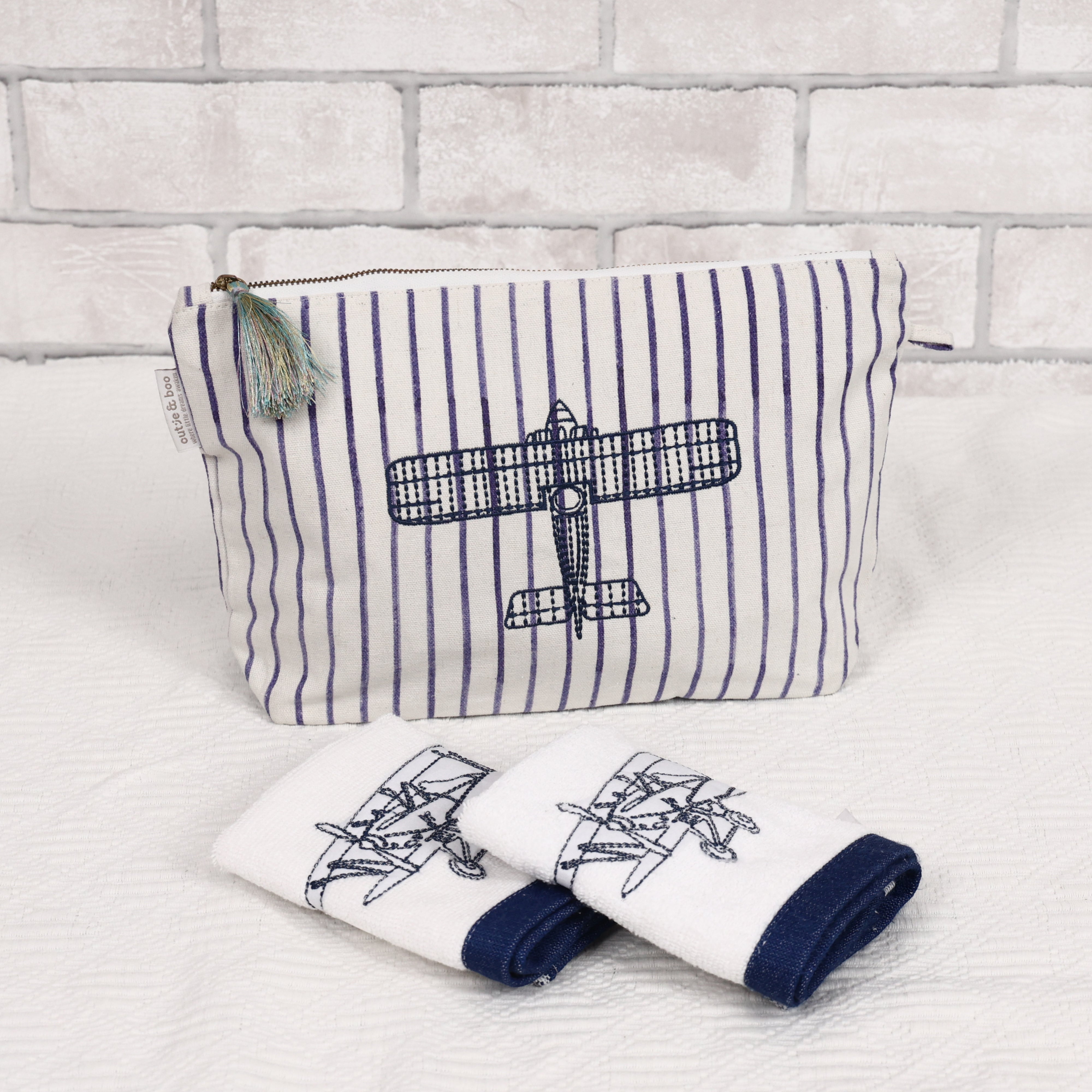 Fly Away With Me - Pouch & Face Towels Bundle