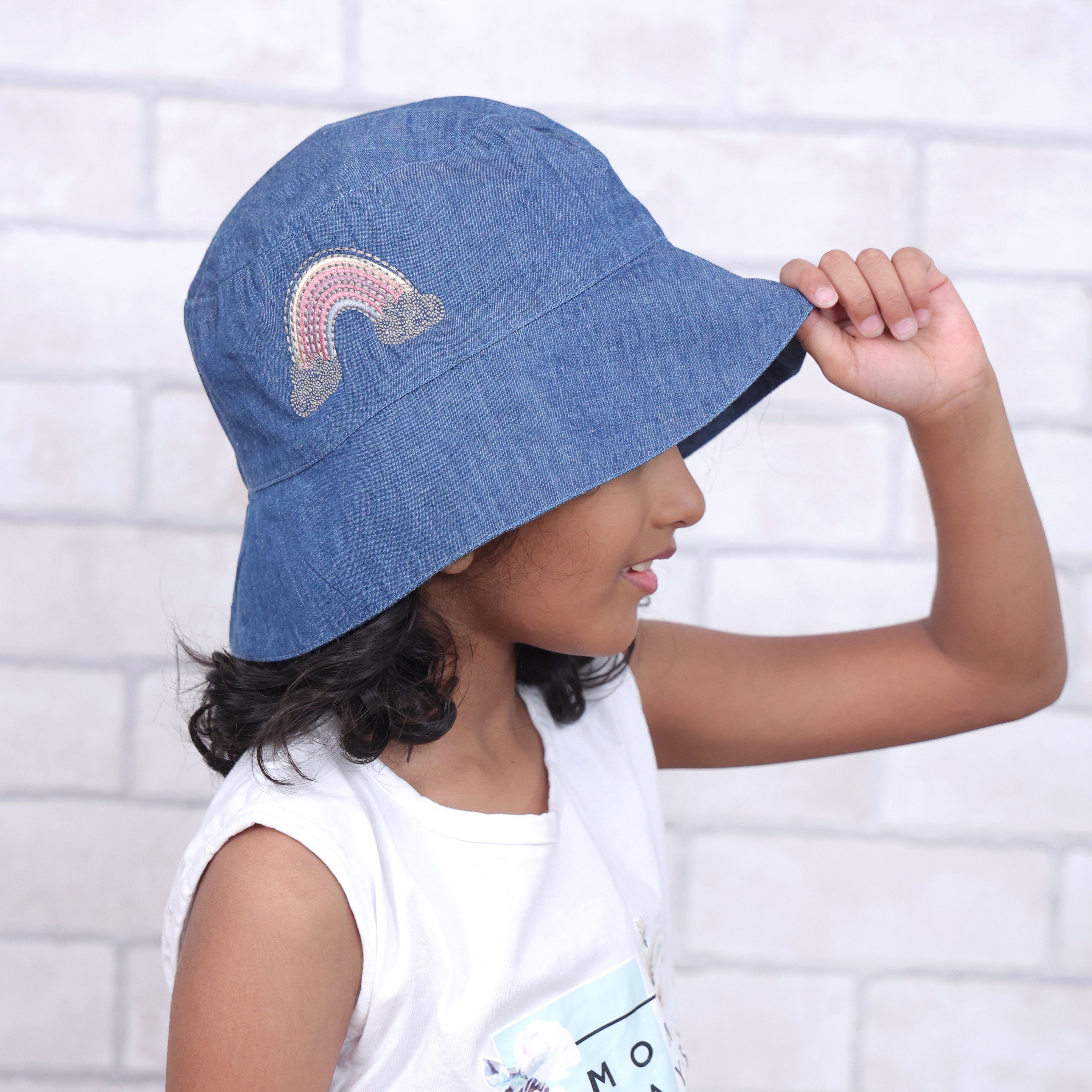 Dream A Little Dream Dark Denim Bucket Hat