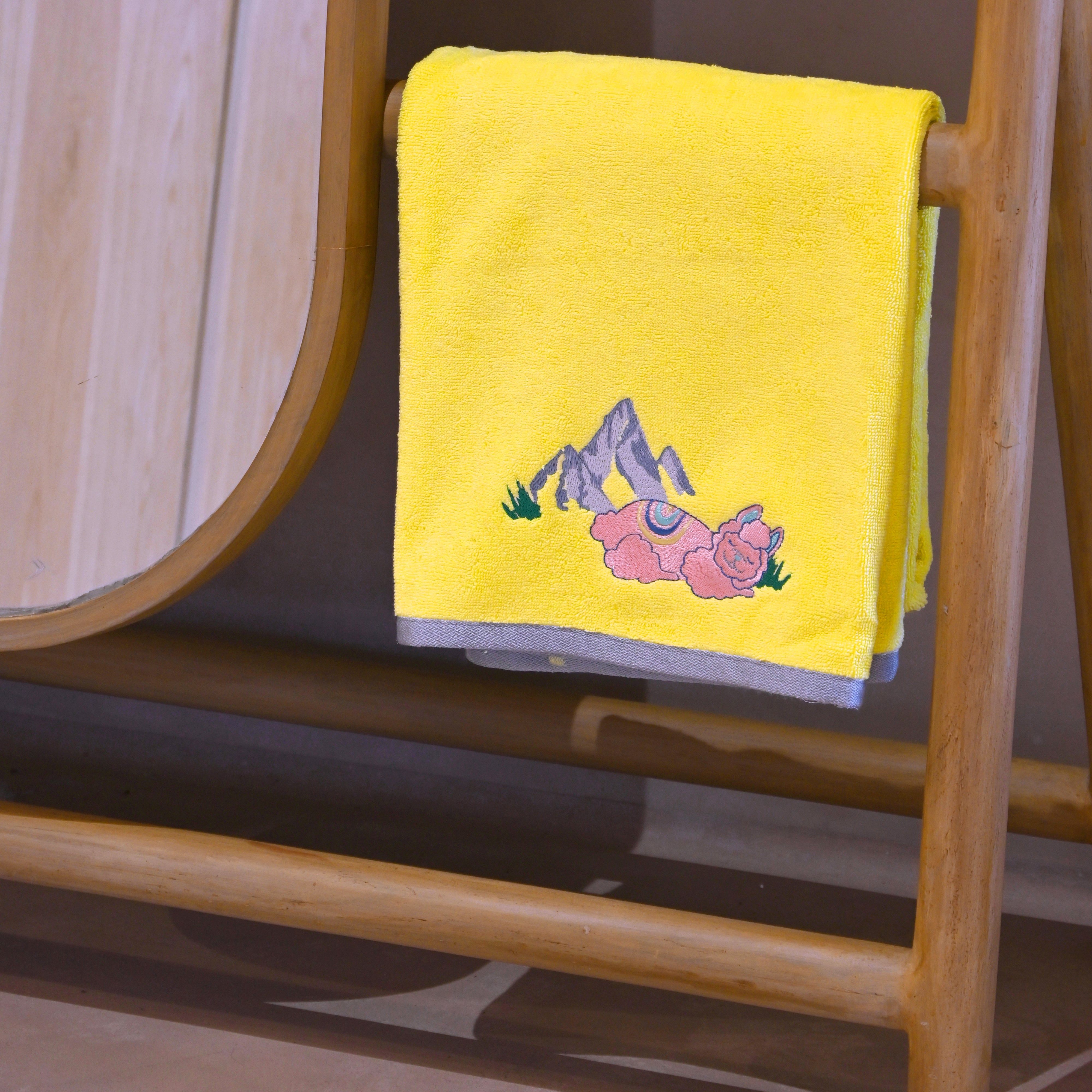 Ooh La Llama Bath Towel