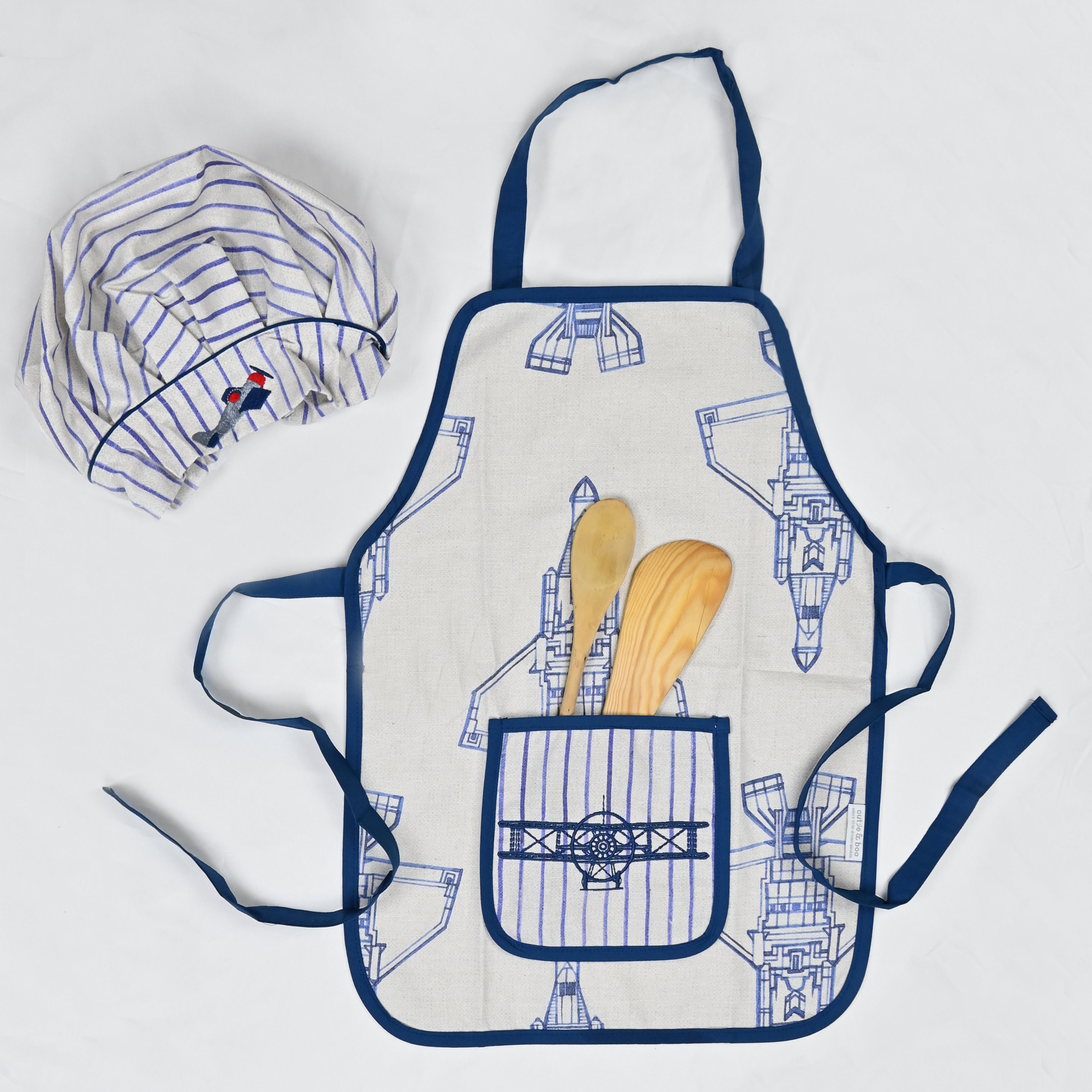 Fly Away With Me Apron Set - Little Chef Duo Set