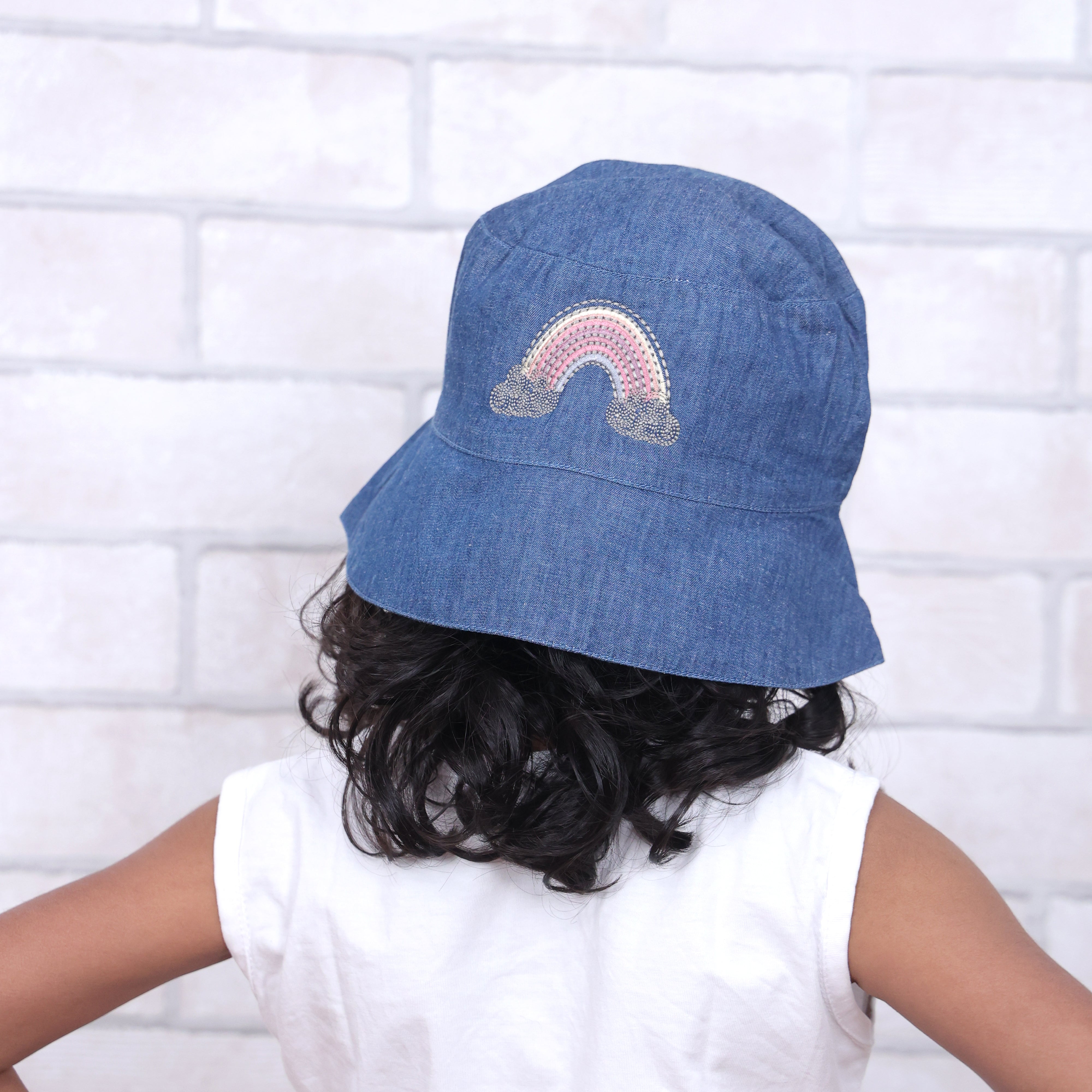 Dream A Little Dream Dark Denim Bucket Hat