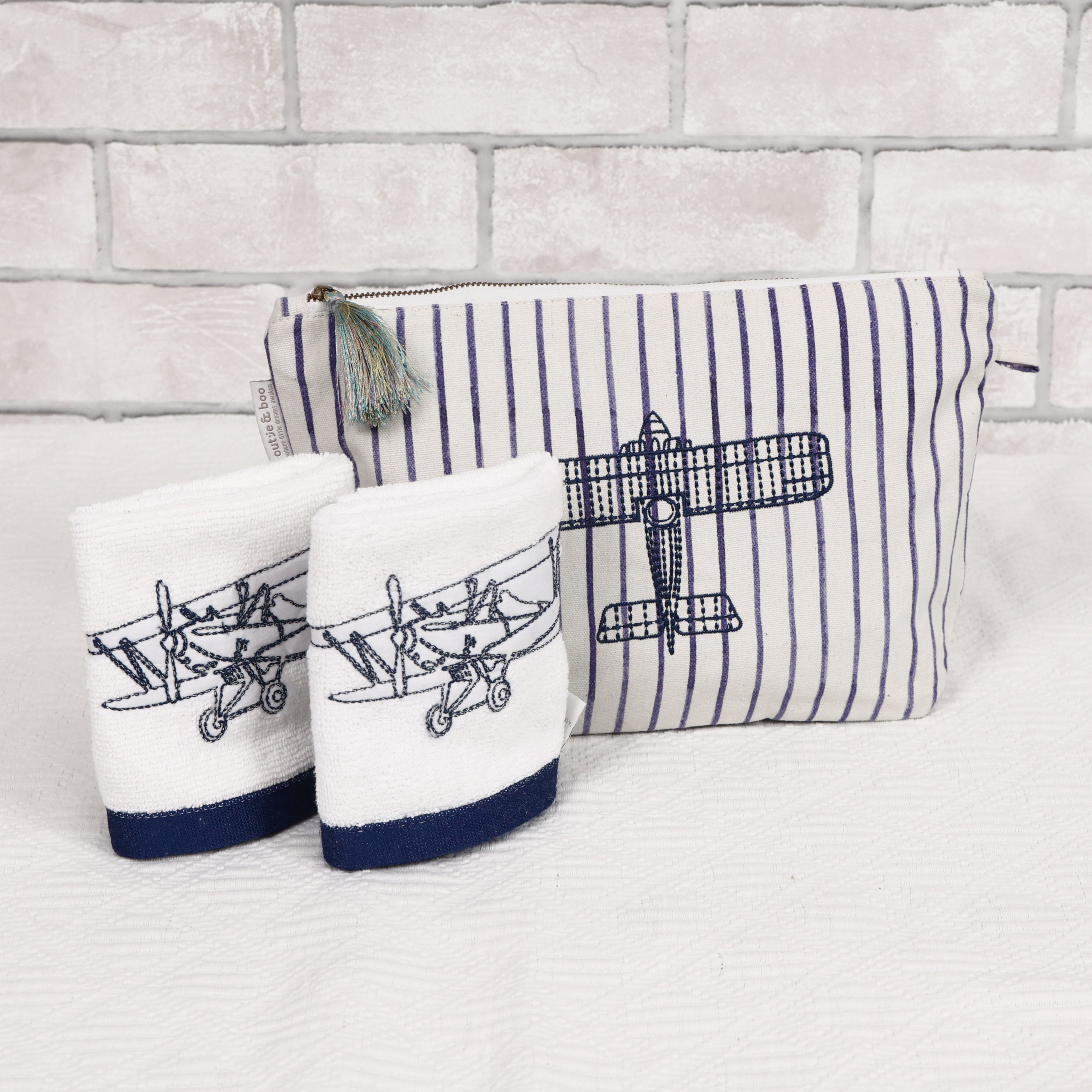 Fly Away With Me - Pouch & Face Towels Bundle