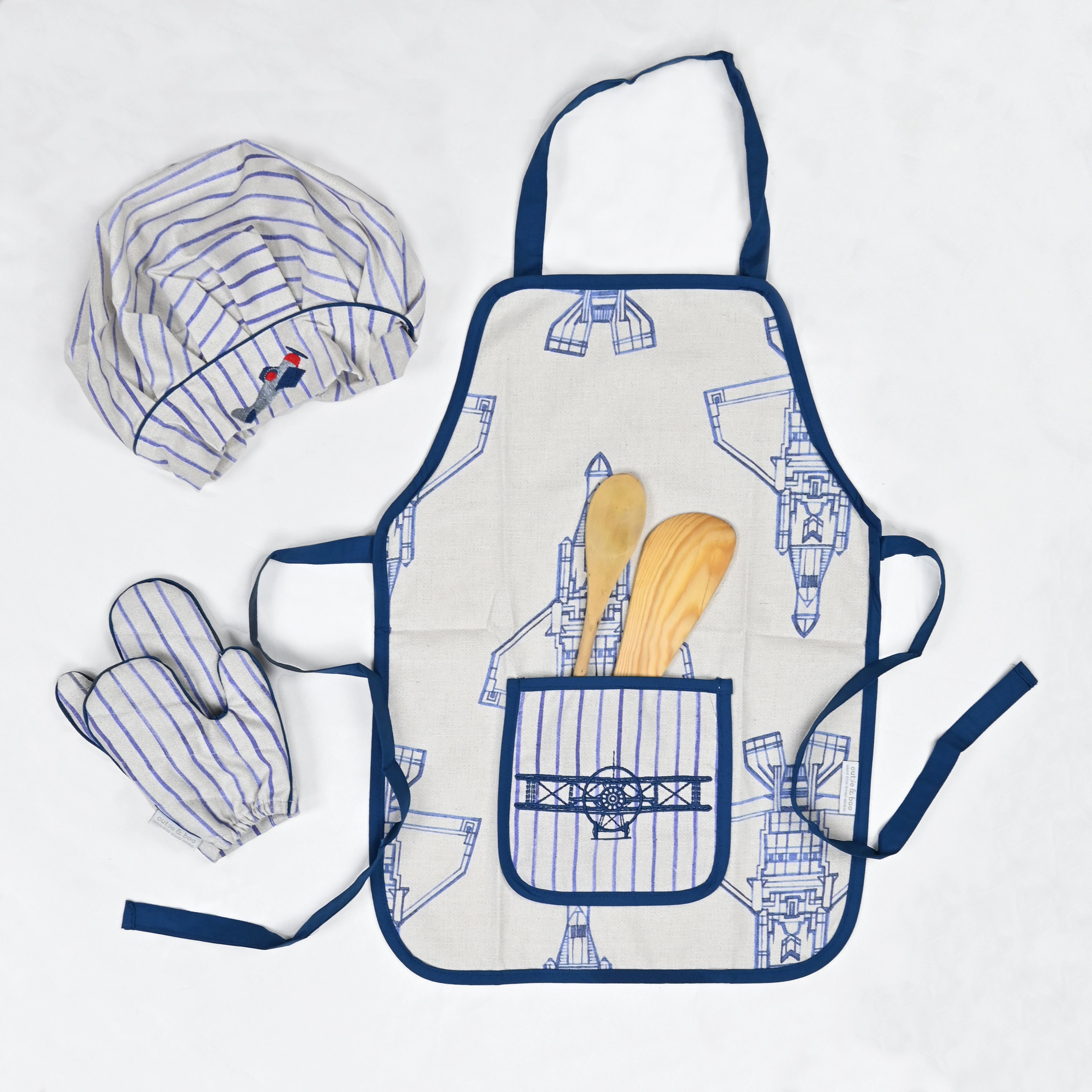 Fly Away With Me Apron - Little Chef Trio Set