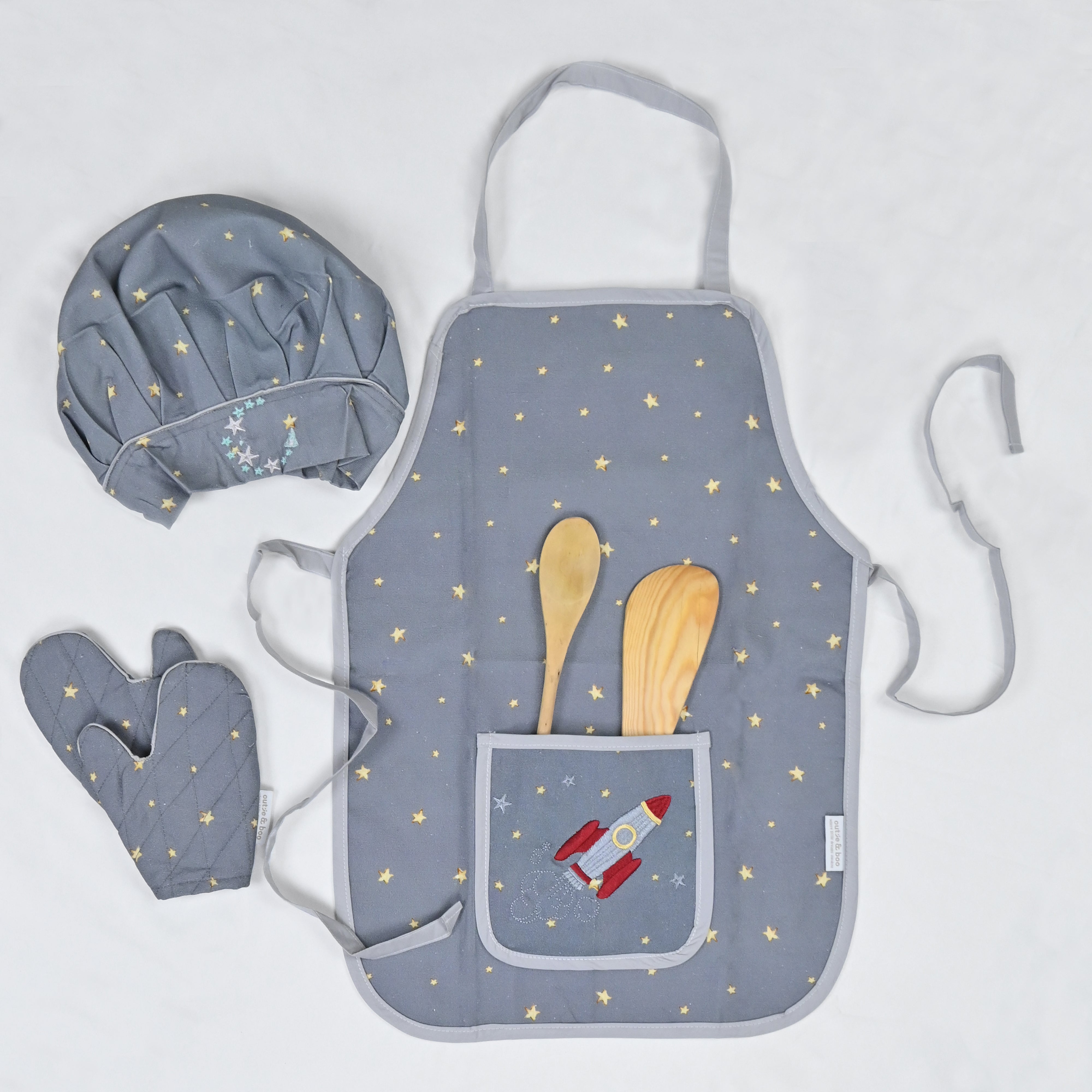 To The Moon And Back Apron - Little Chef Trio Set