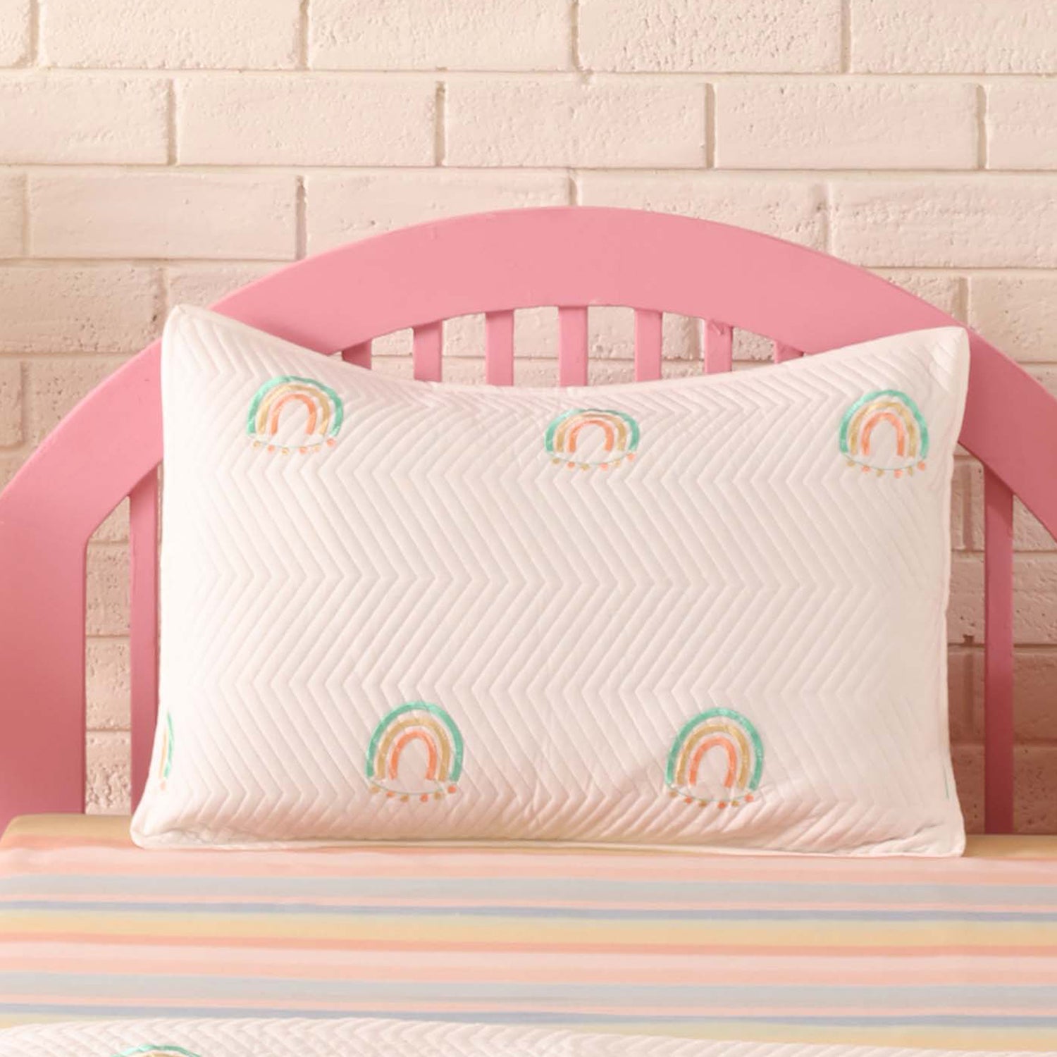 Ooh La Llama Quilted Pillow Cover