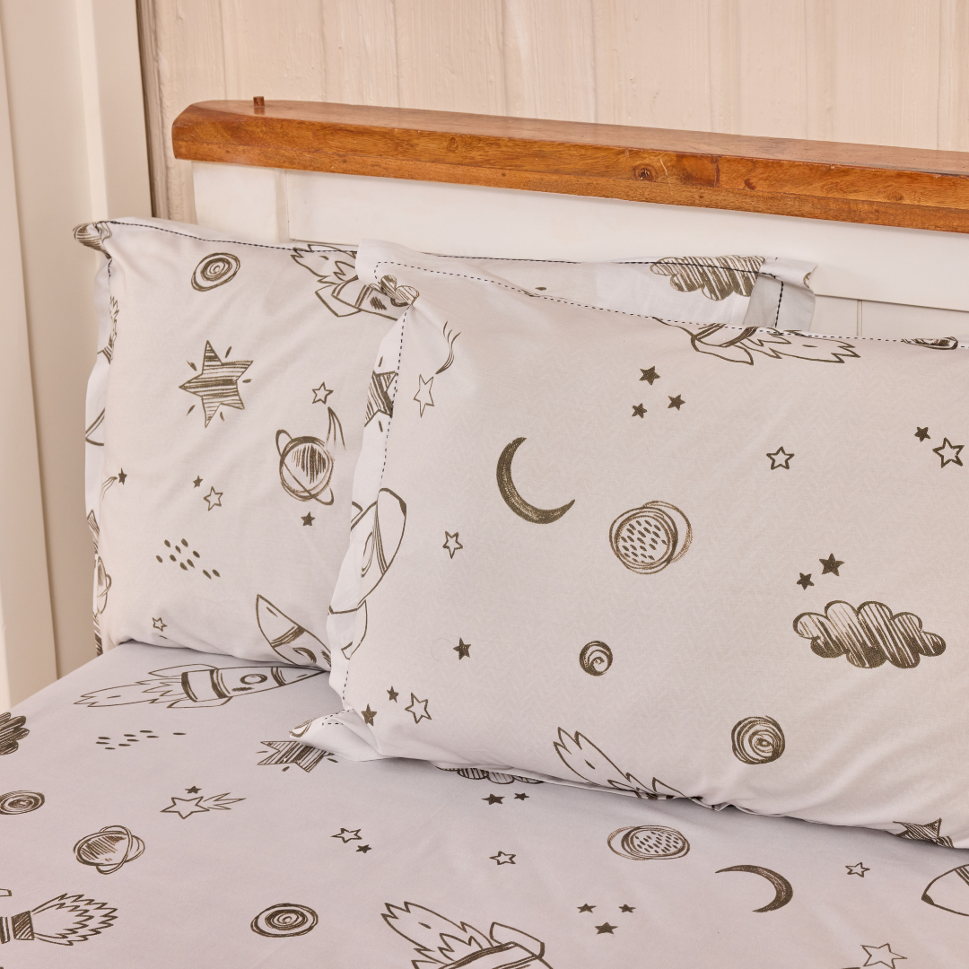 To The Moon And Beyond Bed Sheet