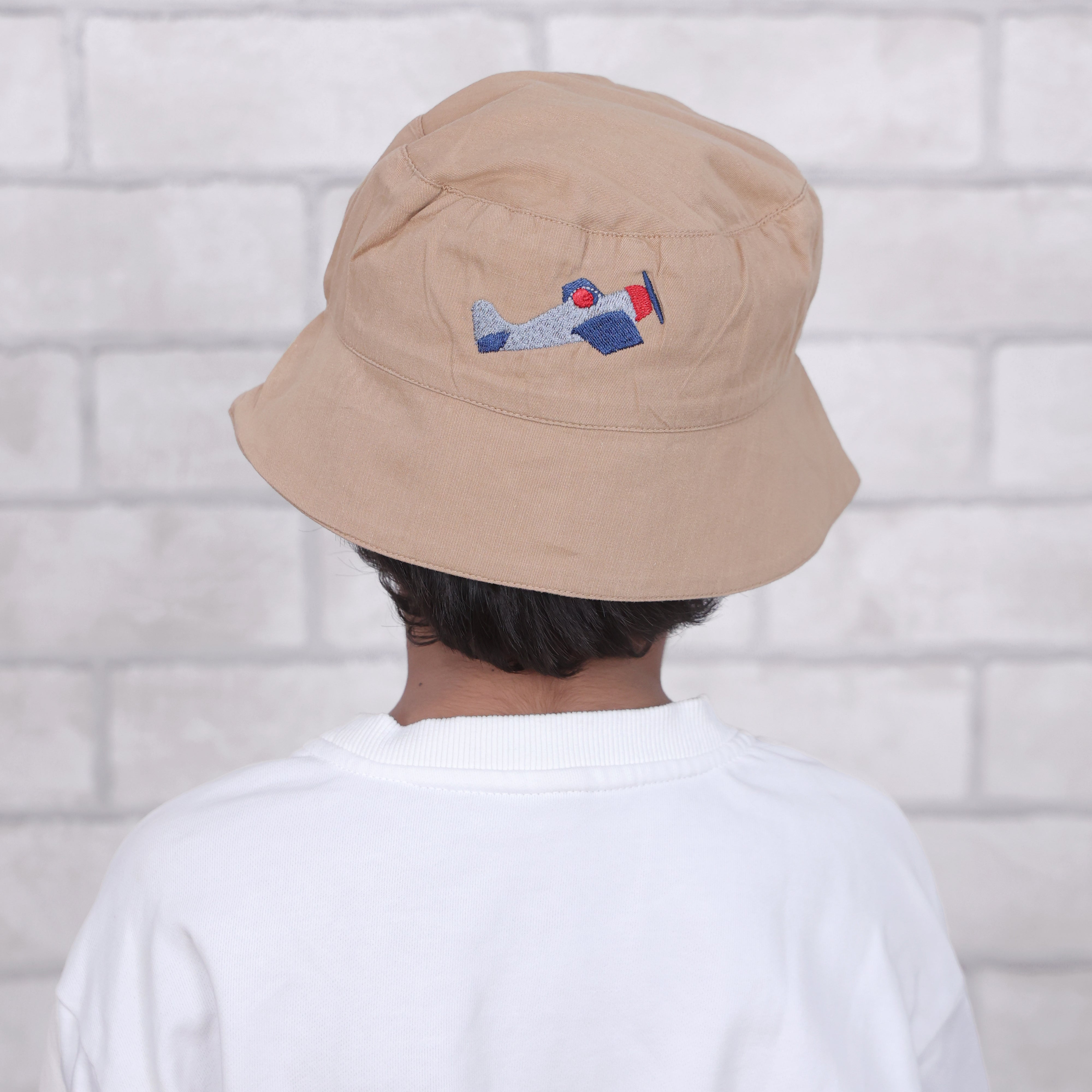 Fly Away With Me Brown Cotton Bucket Hat