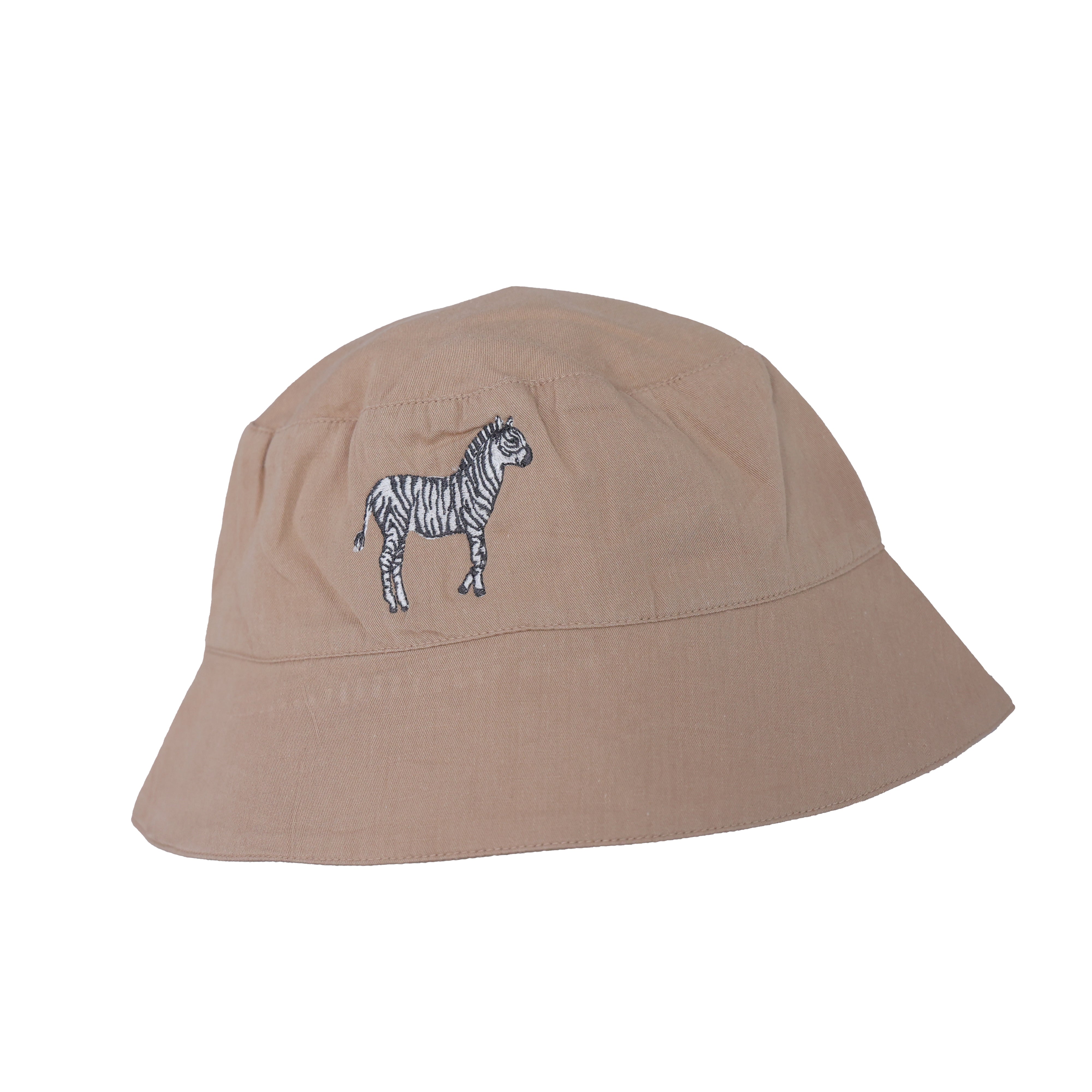 Baby It's A Wild World Brown Cotton Bucket Hat