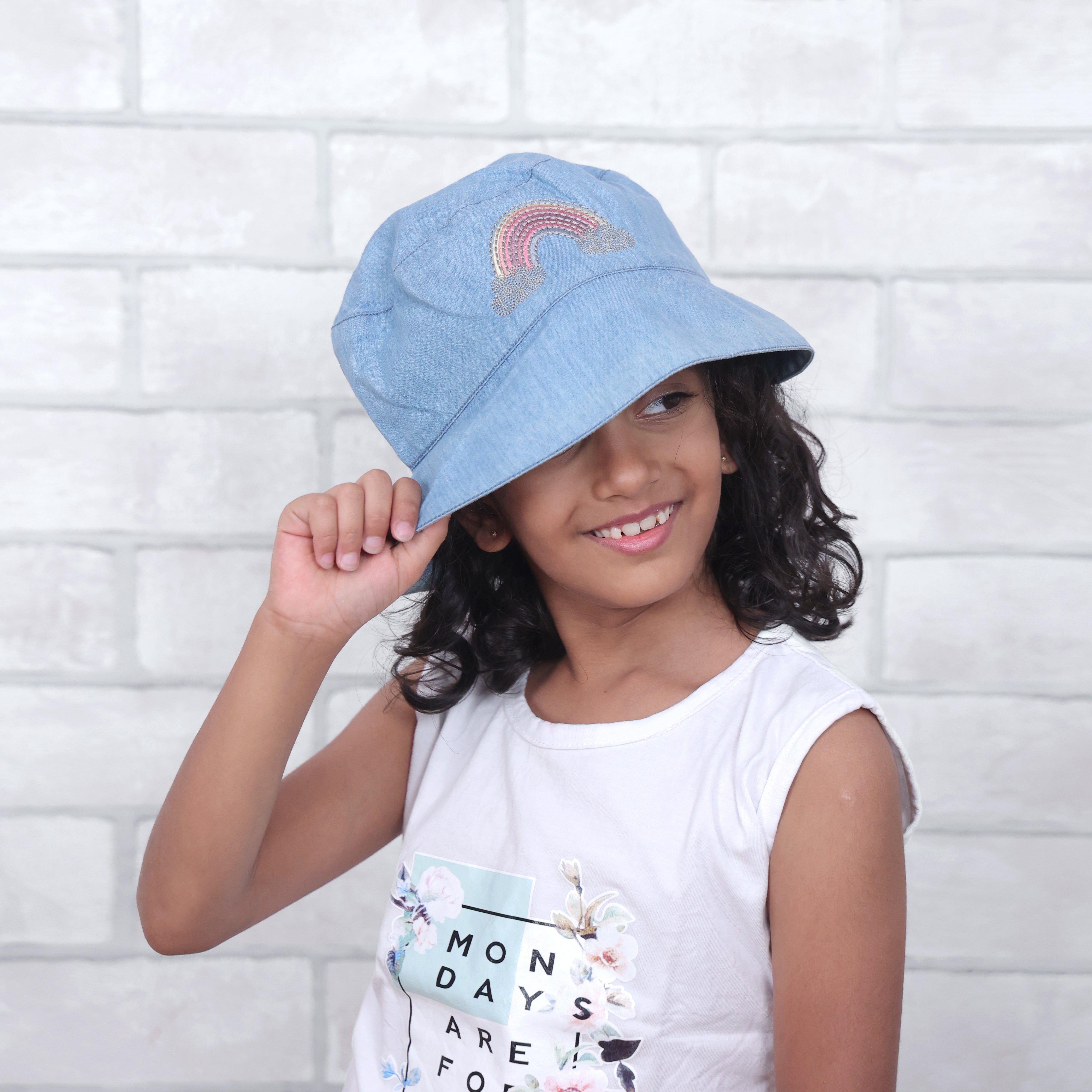 Dream A Little Dream Light Denim Bucket Hat