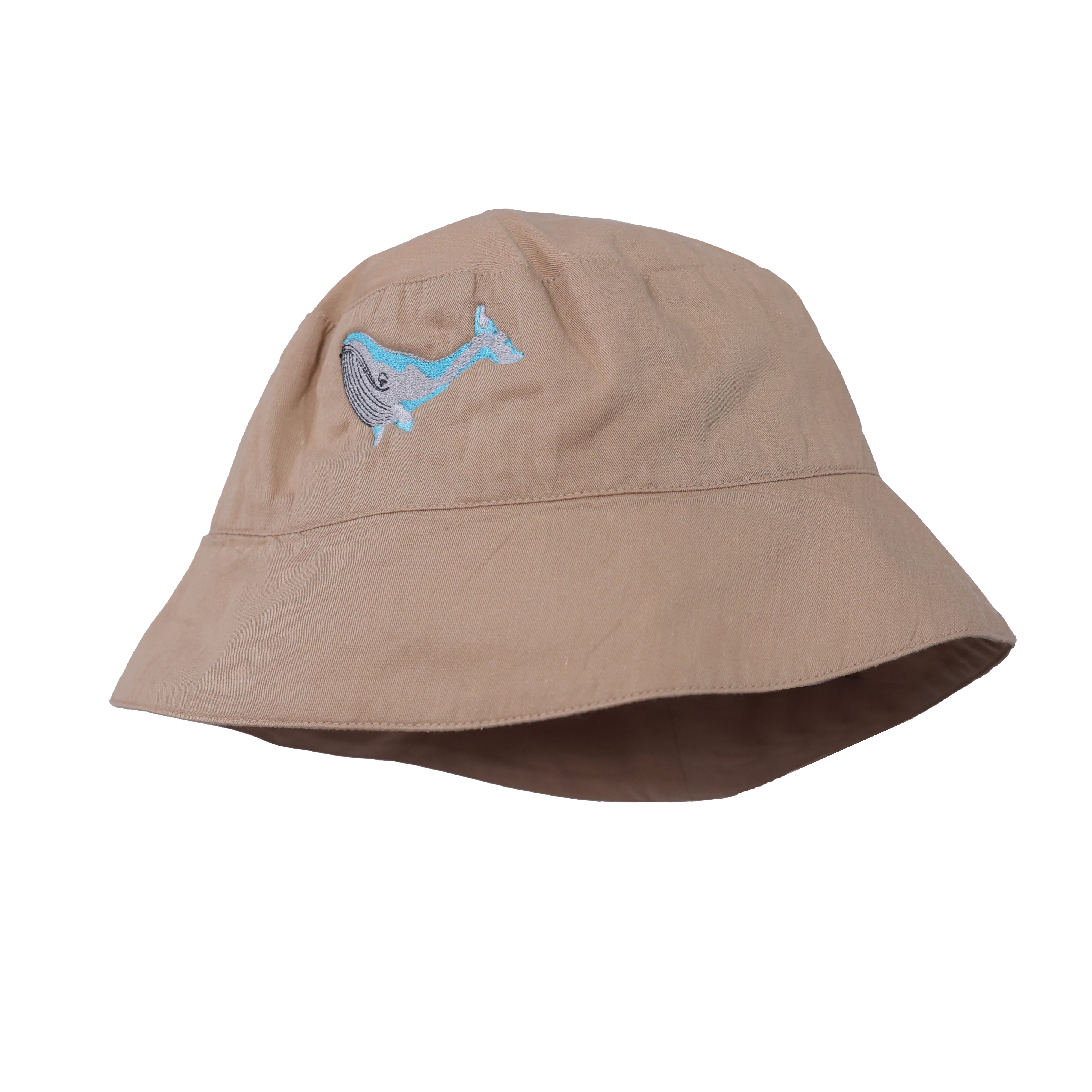 Maritime Magic Brown Cotton Bucket Hat