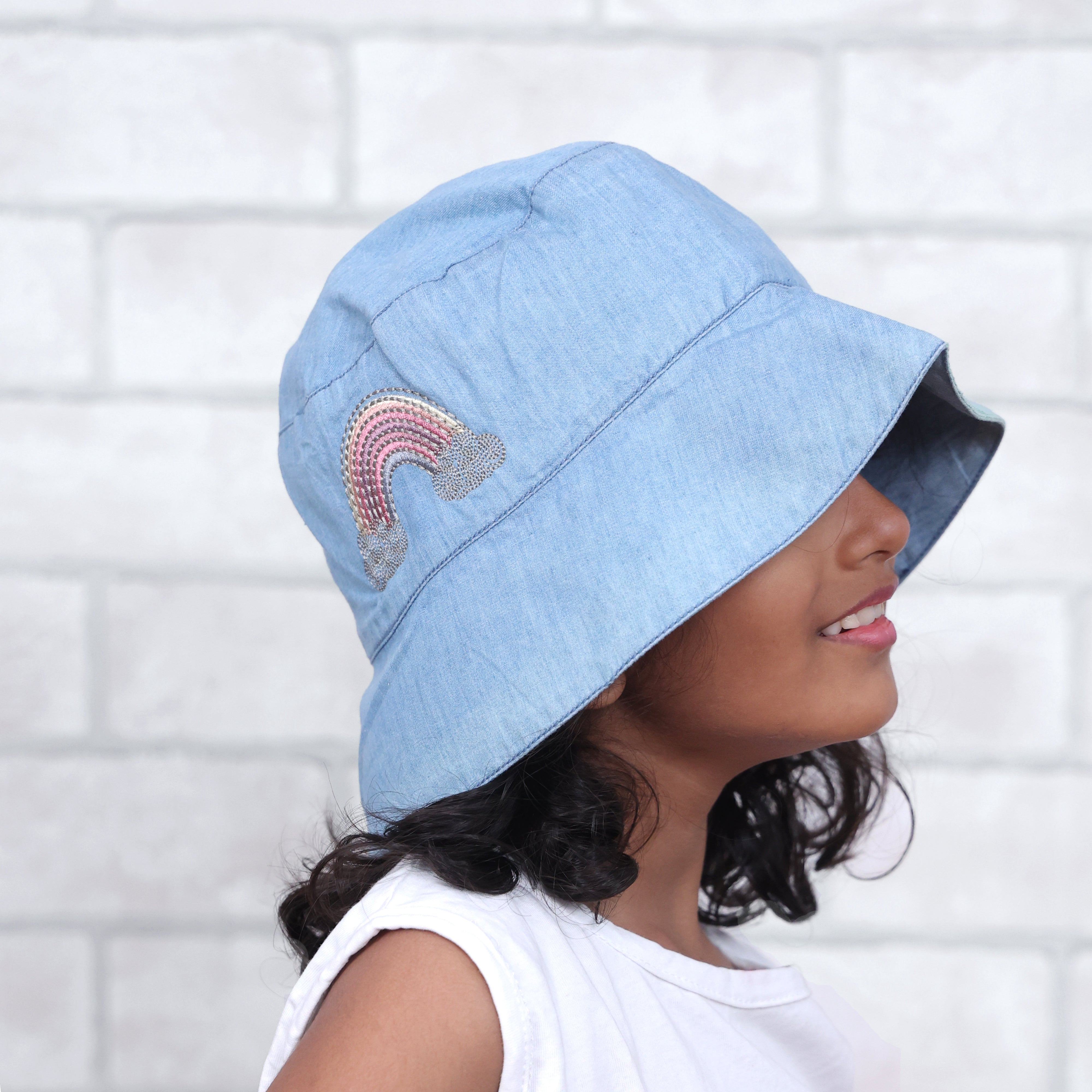 Dream A Little Dream Light Denim Bucket Hat