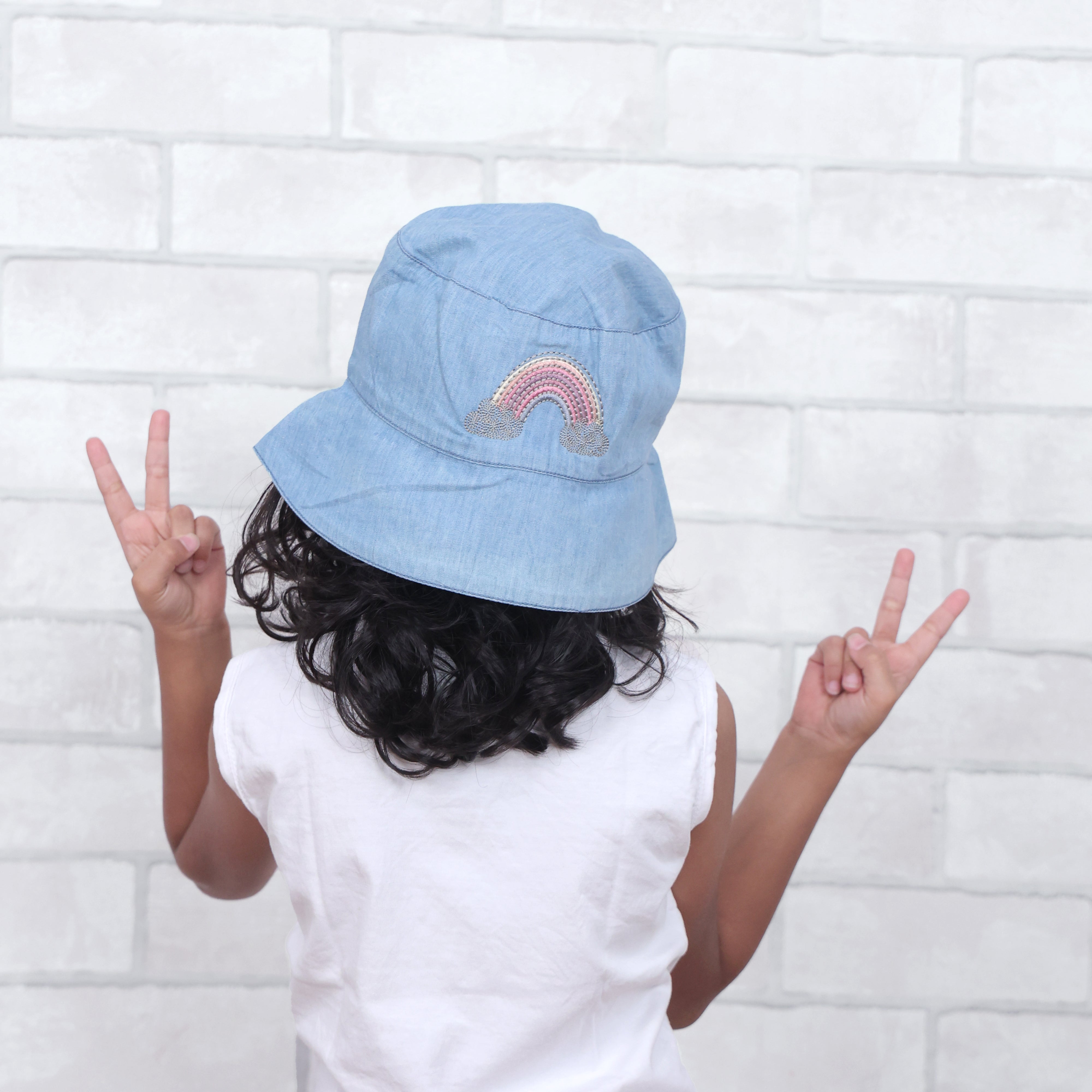 Dream A Little Dream Light Denim Bucket Hat