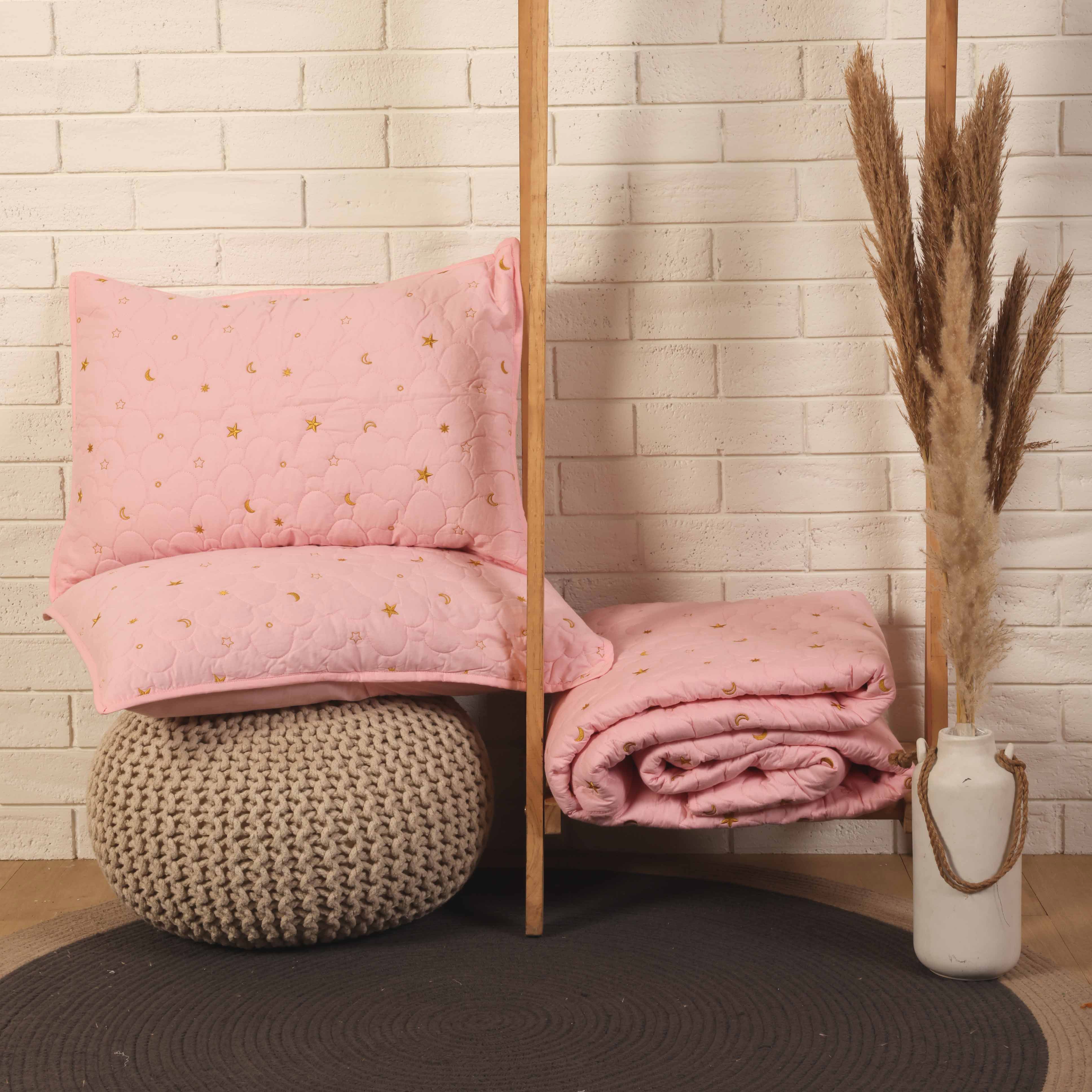 Dream A Little Dream Baby Pink Bedspread Set