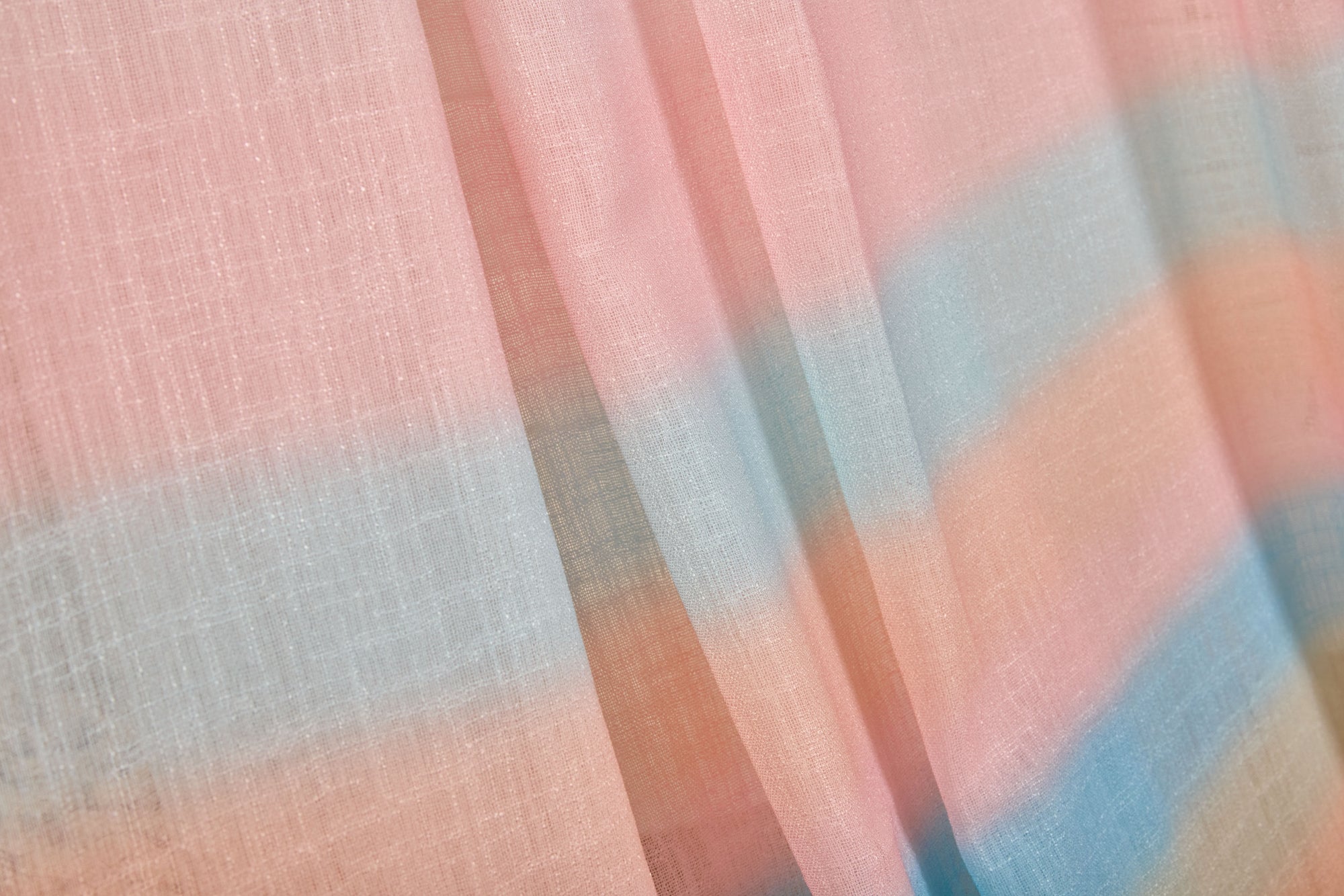 Ooh La Rainbow Sheer Curtain Fabric