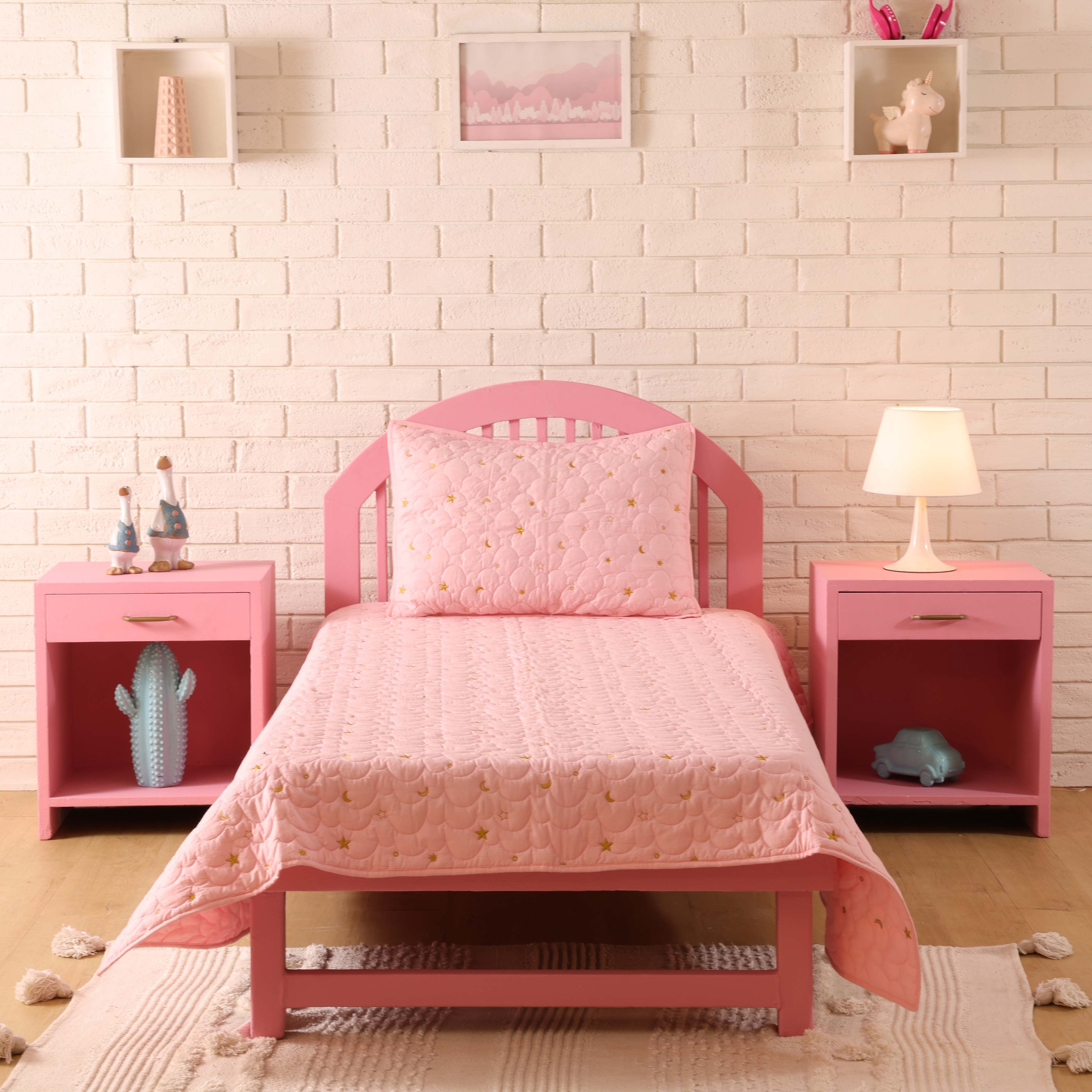 Dream A Little Dream Baby Pink Bedspread Set