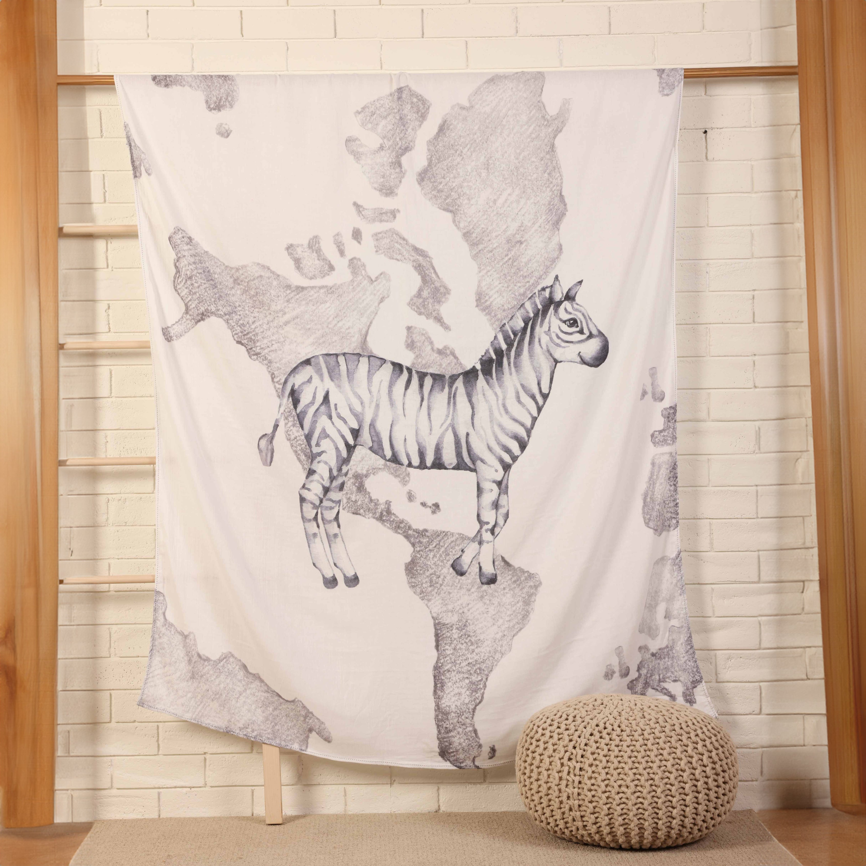 Baby It’s A Wild World Light Muslin Blanket